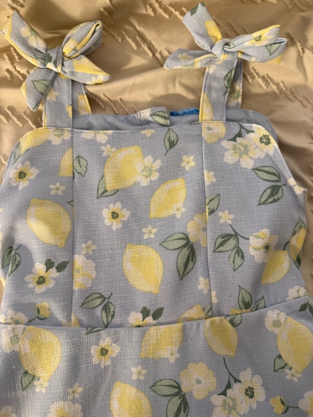 Girls Draper James Lemon and Floral Dress - Picture 2 of 8